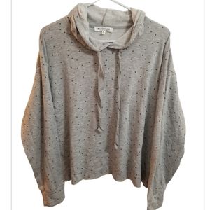 Workshop Republic Clothing Star Print Hoodie Women's Size Medium NWT